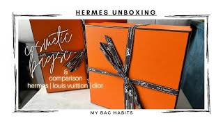 Hermes Unboxings  Bolide Mini vs Medium  Cosmetic Case comparison Hermes  Louis Vuitton  Dior [upl. by Ginevra8]