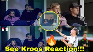 Watch Toni Kroos Reaction to Valverde’s Goal🔥Kroos got Standing Ovation at BernabeuKroos reactions [upl. by Irac572]