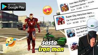 I found worst iron man game from play store 😱 [upl. by Yecaj]