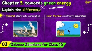 Difference between thermal electricity generation amp solar thermal electricity generation Class10 SSC [upl. by Lledor]