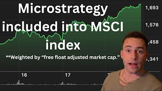 Microstrategy inducted into MSCI World Index  Passive Flows [upl. by Nicolea]