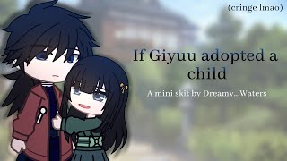 If Giyuu adopted a child  Demon Slayer  KNY [upl. by Nnagem849]