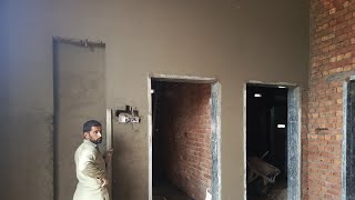 Wall Plaster Work  Plastering Work Process [upl. by Alba]