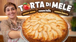 T🍎RTA DI MELE SEMPLICE Ricetta Senza Uova Senza Latte e Senza Burro  Fatto in Casa da Benedetta [upl. by Bohlen]