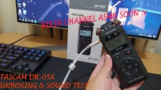 TASCAM DR05X Unboxing  Sound Test  Indonesia [upl. by Ahsinahs206]