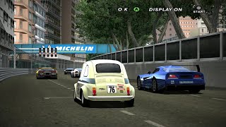 R Racing Evolution Fiat 500 vs GT Class 1  Monte Carlo [upl. by Akilaz]