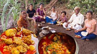 तात्यांची मुलगी सुट्टीला आल्यावर नदीकडला चिकनचा बेत लय भारी झाला  Chicken Recipe  Tatyacha Mala [upl. by Burrow]