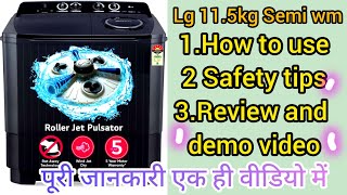 LATEST LG 115kg SEMI AUTOMATIC WASHING MACHINE 💥 P115ASKAZ⭐ BEST REVIEW AND DEMO VIDEO [upl. by Emmerich]