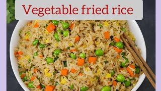 Vegetable fried rice recipeRestaurant style Chinese fried rice  by cooking with nilum [upl. by Dustie]