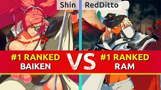 GGST ▰ Shin 1 Ranked Baiken vs RedDitto 1 Ranked Ramlethal High Level Gameplay [upl. by Aes]