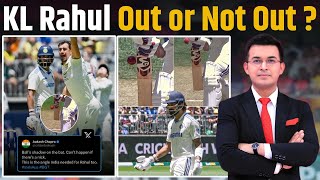 IND vs AUS  Out or NOT out Cricket experts raise questions about KL Rahul’s dismissal [upl. by Drofla]