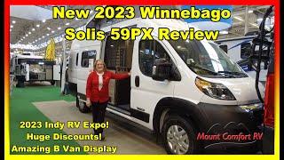 New 2023 Winnebago Solis 59PX Review  Mount Comfort RV [upl. by Allerie]