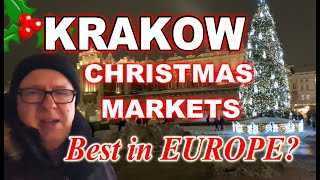 BEST Christmas Market In EUROPE  KRAKOW CHRISTMAS MARKET [upl. by Marianna]