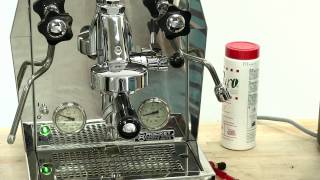 How to back flush a Rocket Giotto or other Espresso Machine [upl. by Meredithe603]