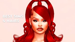 Best sims 4 hairs 💅 [upl. by Nilde]