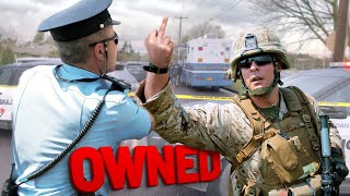 When Idiot Cops Get Destroyed By Military Veterans [upl. by Tisman]