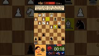 Everyone plays chess like this these days and then wins spectacularly chess games friends pawn [upl. by Enialem]