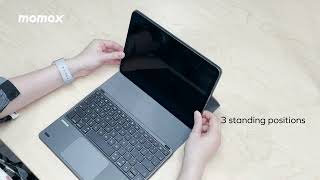 MOMAX Unboxing Video ONELINK Wireless Keyboard with Stand [upl. by Ordisy]