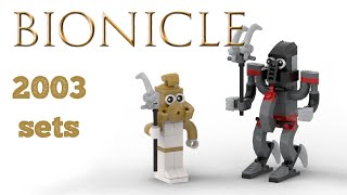 BIONICLE 2003 sets in G3 style [upl. by Nikal]