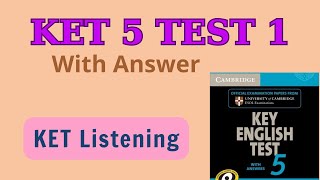 Cambridge KET 5 listening test 1 [upl. by Anomis]