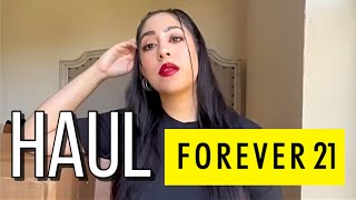 HAUL DE FOREVER 21 ME PRUEBO LA ROPA COMPRE ROPA PARA MI Y MI HIJA Celinespanol [upl. by Llehsal]