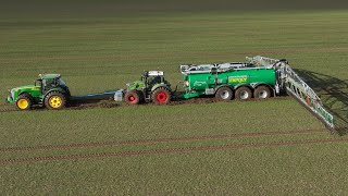 Gülle fahren 2024 Gärrest Weizen düngen Traktor Fendt 728 amp Samson PG Lohnunternehmen Landwirtschaft [upl. by Chema550]