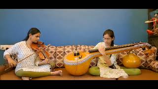 Rara Venu Gopabala  Veena and Violin  Duo  ft IndusriSravya [upl. by Luigi]