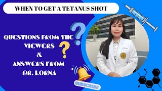 When to get a tetanus 💉 shot QUESTION amp ANSWER [upl. by Nethsa700]