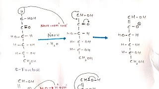 Lobry de Bruyn–van Ekenstein rearrangement  Dfructose to Dglucose and Dmannose  Bio science [upl. by Aisayt]