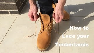 How to lace your Timberlands [upl. by Weber782]