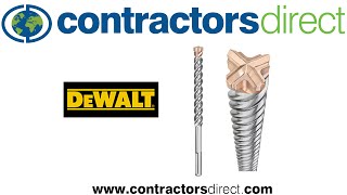 Dewalt SDSMAX 4 Cutter Drill Bits From Contractors Direct [upl. by Darrej]