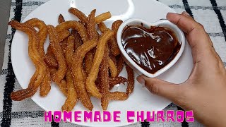 Homemade Churros Recipe [upl. by Ewolram]