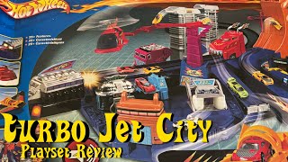 Hot Wheels Turbo Jet City Playset Review [upl. by Onofredo]