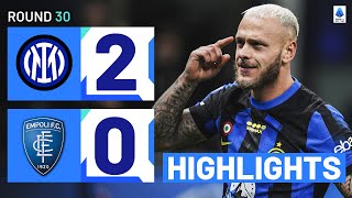 INTER  EMPOLI 20  HIGHLIGHTS  Dimarco Inspires League Leaders  Serie A 202324 [upl. by Chastain]