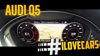 Audi Q5 Quattro 20 TDI 190PS 0100 kmh Beschleunigung acceleration 2017  ilovecars [upl. by Gaskins]