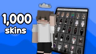 ✅ 1000 cosmetics skin pack 🔥 MCPEMCBE 120 WORKS ON HIVE [upl. by Nnaegroeg]