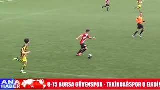 U15 Bursagüvenspor  Tekirdağspor Geniş Maç Özeti [upl. by Ykcub]