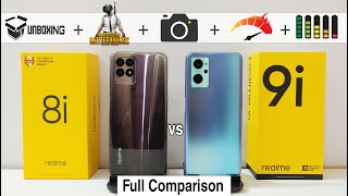 realme 8i vs realme 9i Full Comparison  Unboxing PUBG Test Camera Test Battery Test Speed Test [upl. by Pryor]