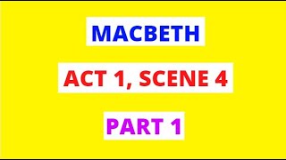 Macbeth Act 1 Sc 4 P1 Language amp Structure Analysis In 60 Seconds  GCSE English Exams Revision [upl. by Gibun]