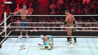 Raw John Cena amp Sin Cara vs The Miz amp Alex Riley [upl. by Cherlyn967]