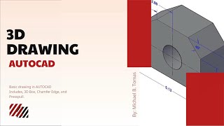 3D Drawing  AUTOCAD [upl. by Noelc368]