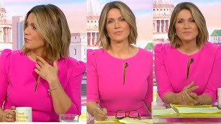 Susanna Reid Cleavage Bright Pink Dress  Good Morning Britain 2102024 [upl. by Anirres846]