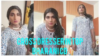 Crossdresser in top  Dharani Cd  male to female makeup full body transformation 🕺➡️💃 [upl. by Missak276]