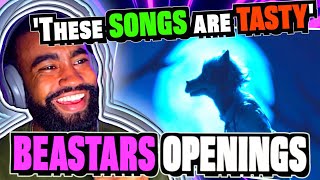 First Time Reacting to BEASTARS Openings Music Producer Reacts [upl. by Kosey450]