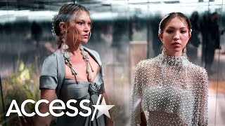 Kate Moss amp Daughter Lila Strut Down Fendi Runway Together [upl. by Roland]