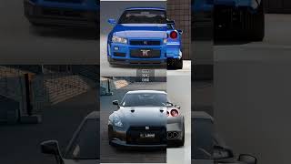 GTR Old Vs New  The Japanese Supercar viral shorts cars [upl. by Recha458]