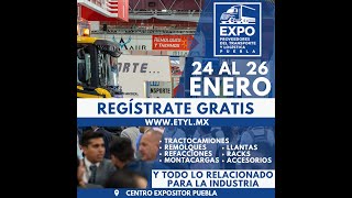 Invitación a Expo Proveedores del Transporte y Logística Puebla 2024  Enero 24 al 26 [upl. by Som]