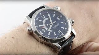 JaegerLeCoultre Master Compressor Memovox PLATINUM Q1706480 Luxury Watch Review [upl. by Dalis]