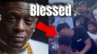 Lil Boosie and his brother baptized 40 kids on bleek day [upl. by Ahsaei]