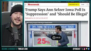 Selzer Poll Is ILLEGAL Suppression Says Trump Says Harris WINS IOWA Gets MOCKED For INSANE Result [upl. by Annawahs327]